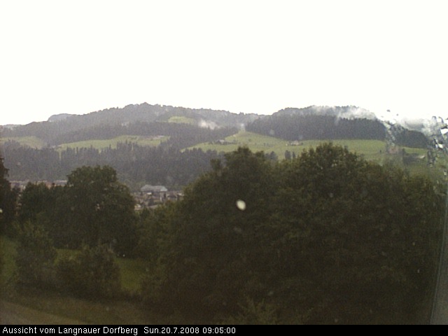 Webcam-Bild: Aussicht vom Dorfberg in Langnau 20080720-090500