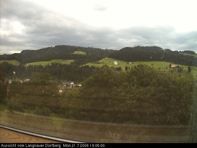 Webcam-Bild: Aussicht vom Dorfberg in Langnau 20080721-180500