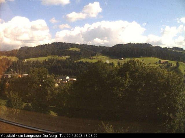 Webcam-Bild: Aussicht vom Dorfberg in Langnau 20080722-180500