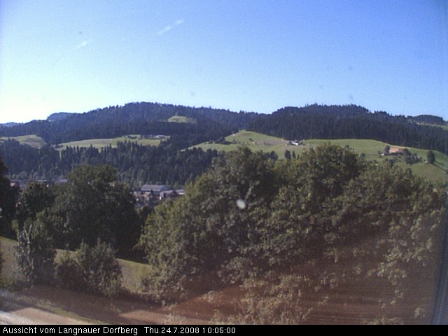 Webcam-Bild: Aussicht vom Dorfberg in Langnau 20080724-100500