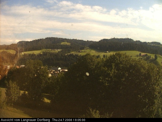 Webcam-Bild: Aussicht vom Dorfberg in Langnau 20080724-180500