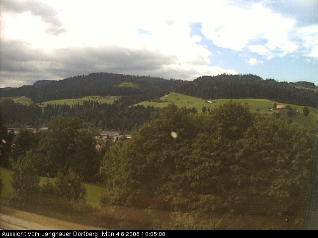 Webcam-Bild: Aussicht vom Dorfberg in Langnau 20080804-100500