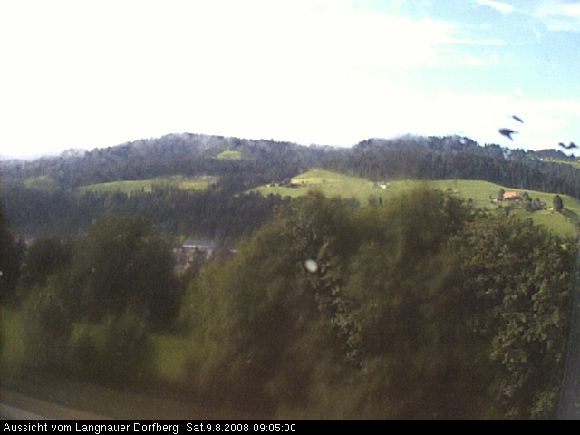 Webcam-Bild: Aussicht vom Dorfberg in Langnau 20080809-090500
