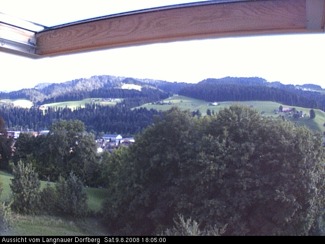 Webcam-Bild: Aussicht vom Dorfberg in Langnau 20080809-180500