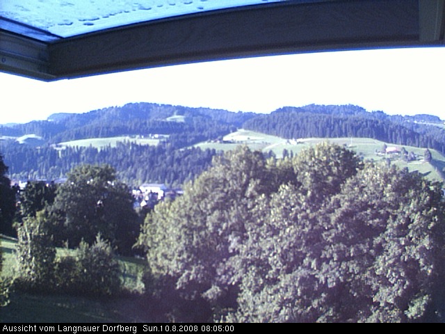Webcam-Bild: Aussicht vom Dorfberg in Langnau 20080810-080500