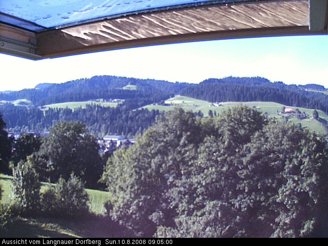 Webcam-Bild: Aussicht vom Dorfberg in Langnau 20080810-090500