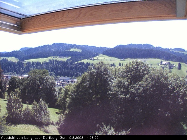 Webcam-Bild: Aussicht vom Dorfberg in Langnau 20080810-140500