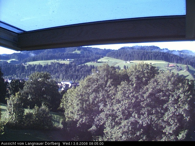Webcam-Bild: Aussicht vom Dorfberg in Langnau 20080813-080500
