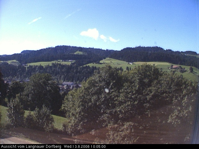 Webcam-Bild: Aussicht vom Dorfberg in Langnau 20080813-100500