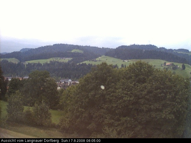 Webcam-Bild: Aussicht vom Dorfberg in Langnau 20080817-080500