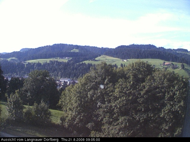 Webcam-Bild: Aussicht vom Dorfberg in Langnau 20080821-090500