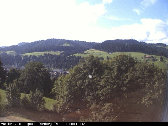 Webcam-Bild: Aussicht vom Dorfberg in Langnau 20080821-100500