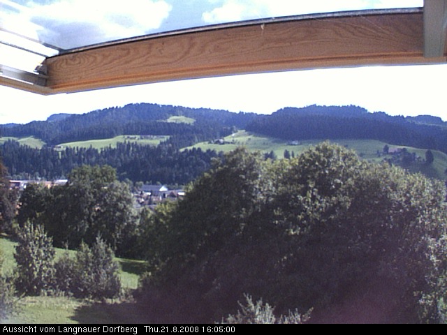 Webcam-Bild: Aussicht vom Dorfberg in Langnau 20080821-160500