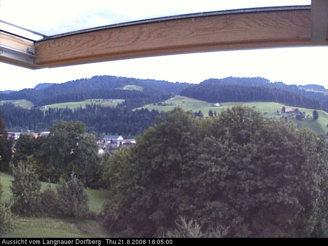 Webcam-Bild: Aussicht vom Dorfberg in Langnau 20080821-180500