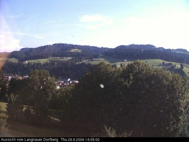 Webcam-Bild: Aussicht vom Dorfberg in Langnau 20080828-180500