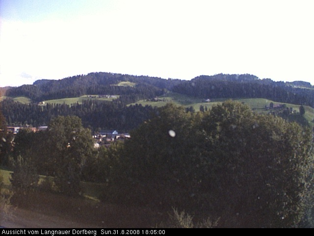 Webcam-Bild: Aussicht vom Dorfberg in Langnau 20080831-180500