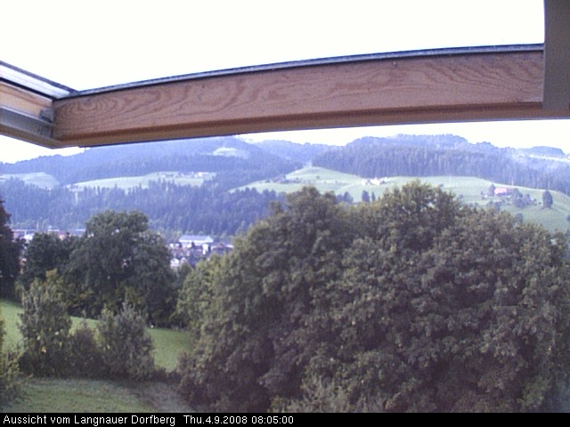 Webcam-Bild: Aussicht vom Dorfberg in Langnau 20080904-080500