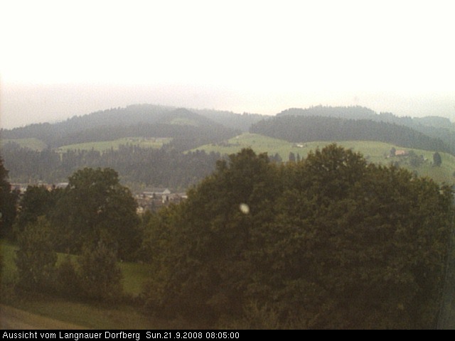 Webcam-Bild: Aussicht vom Dorfberg in Langnau 20080921-080500