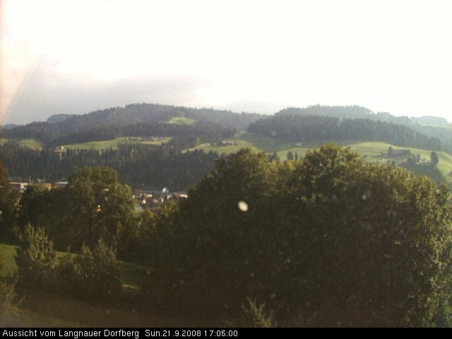 Webcam-Bild: Aussicht vom Dorfberg in Langnau 20080921-170500