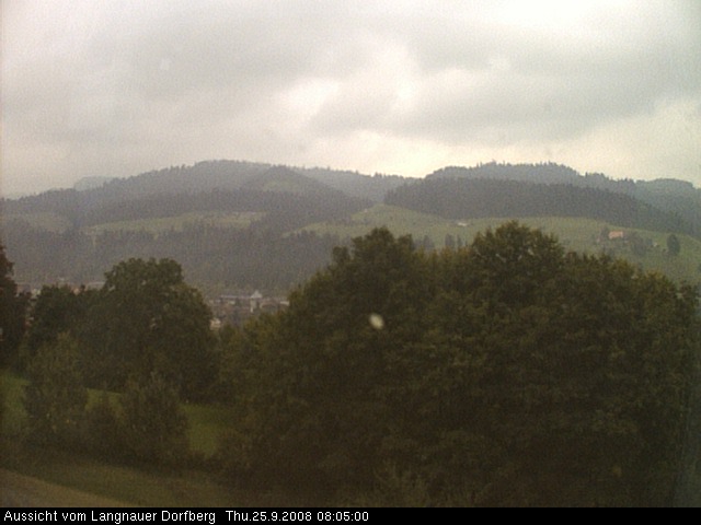 Webcam-Bild: Aussicht vom Dorfberg in Langnau 20080925-080500