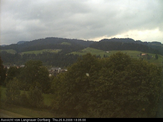 Webcam-Bild: Aussicht vom Dorfberg in Langnau 20080925-180500