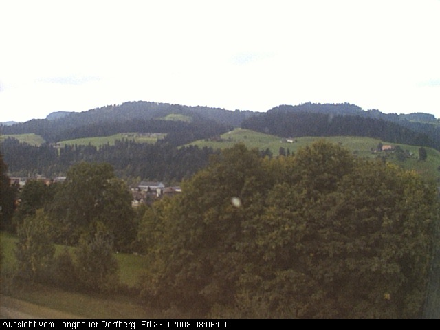 Webcam-Bild: Aussicht vom Dorfberg in Langnau 20080926-080500