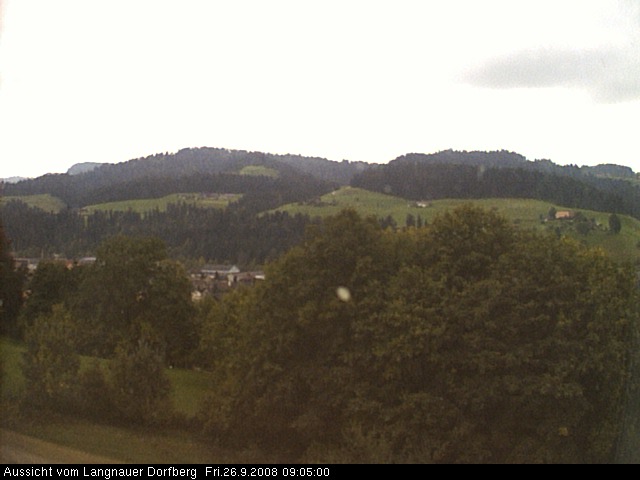 Webcam-Bild: Aussicht vom Dorfberg in Langnau 20080926-090500