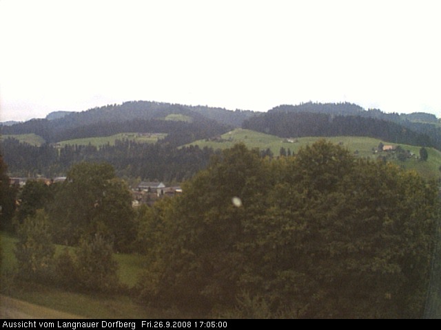 Webcam-Bild: Aussicht vom Dorfberg in Langnau 20080926-170500