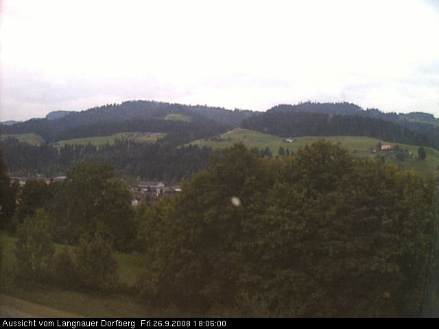 Webcam-Bild: Aussicht vom Dorfberg in Langnau 20080926-180500