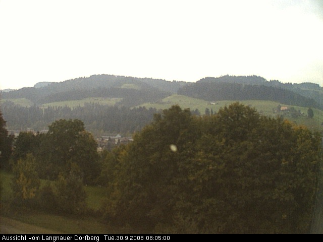 Webcam-Bild: Aussicht vom Dorfberg in Langnau 20080930-080500