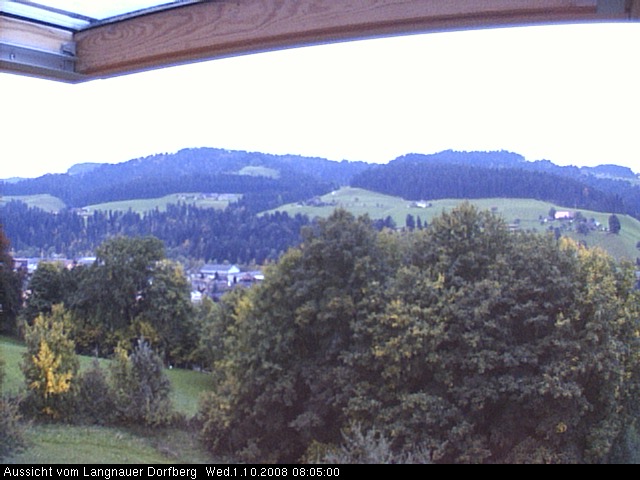 Webcam-Bild: Aussicht vom Dorfberg in Langnau 20081001-080500