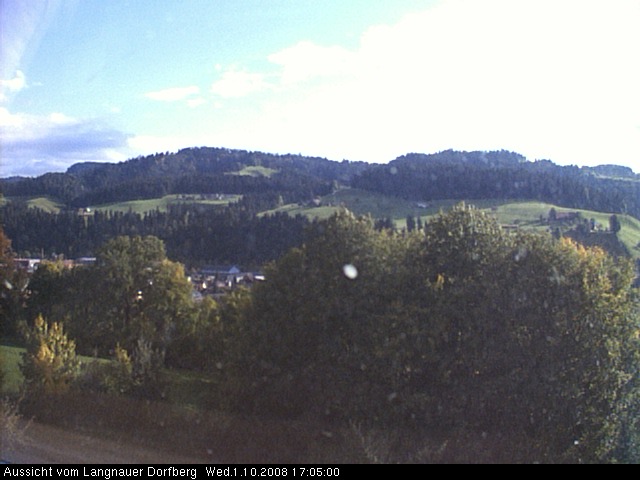Webcam-Bild: Aussicht vom Dorfberg in Langnau 20081001-170500