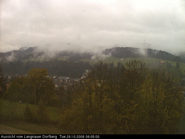 Webcam-Bild: Aussicht vom Dorfberg in Langnau 20081028-080500