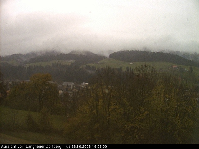 Webcam-Bild: Aussicht vom Dorfberg in Langnau 20081028-160500