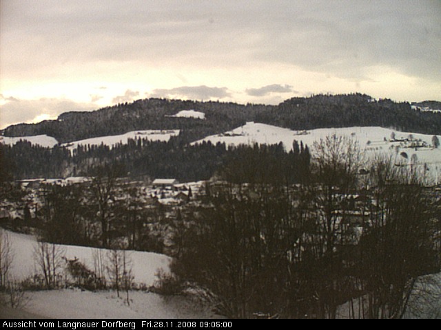 Webcam-Bild: Aussicht vom Dorfberg in Langnau 20081128-090500