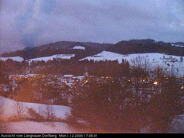 Webcam-Bild: Aussicht vom Dorfberg in Langnau 20081201-170500