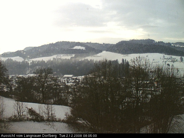 Webcam-Bild: Aussicht vom Dorfberg in Langnau 20081202-080500