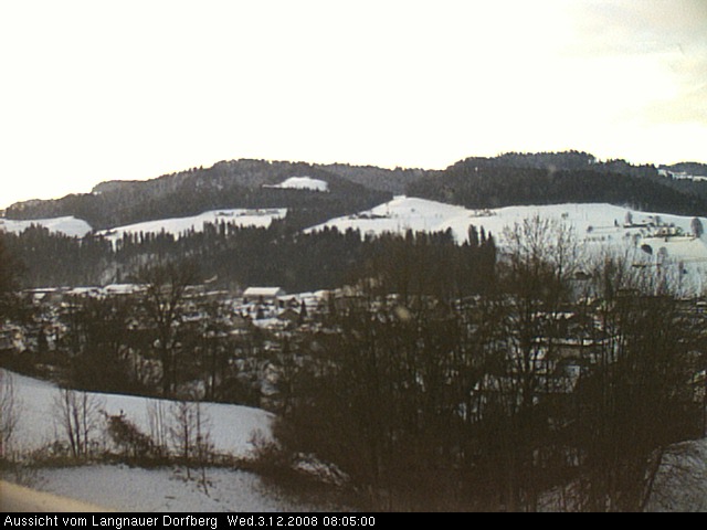 Webcam-Bild: Aussicht vom Dorfberg in Langnau 20081203-080500