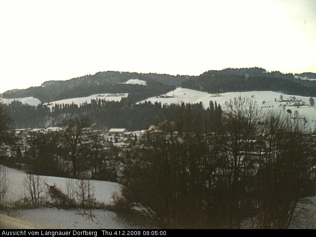 Webcam-Bild: Aussicht vom Dorfberg in Langnau 20081204-080500