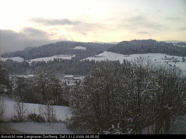 Webcam-Bild: Aussicht vom Dorfberg in Langnau 20081213-080500