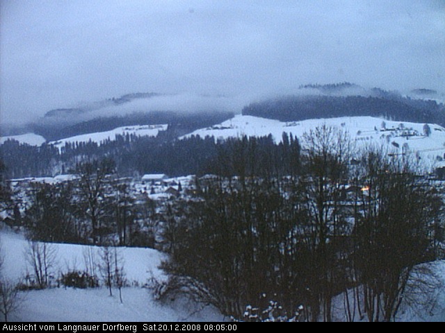 Webcam-Bild: Aussicht vom Dorfberg in Langnau 20081220-080500