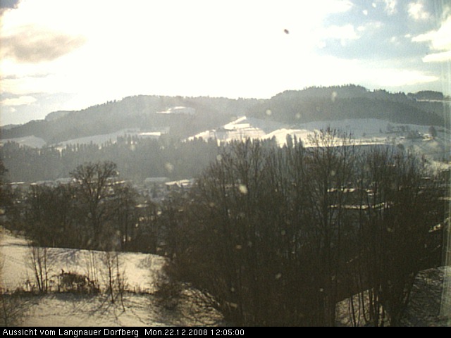 Webcam-Bild: Aussicht vom Dorfberg in Langnau 20081222-120500