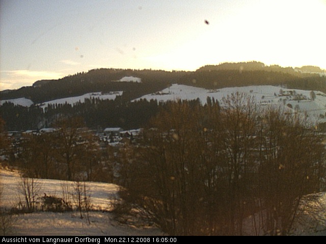 Webcam-Bild: Aussicht vom Dorfberg in Langnau 20081222-160500