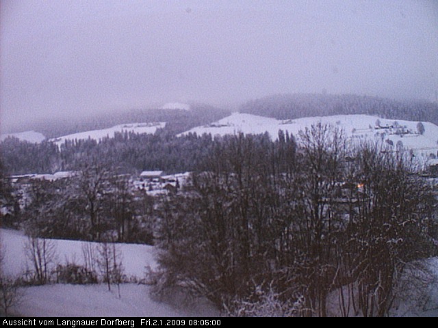 Webcam-Bild: Aussicht vom Dorfberg in Langnau 20090102-080500