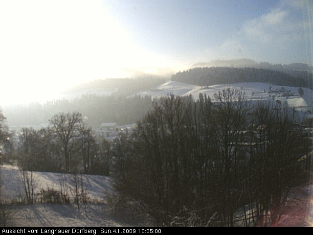 Webcam-Bild: Aussicht vom Dorfberg in Langnau 20090104-100500