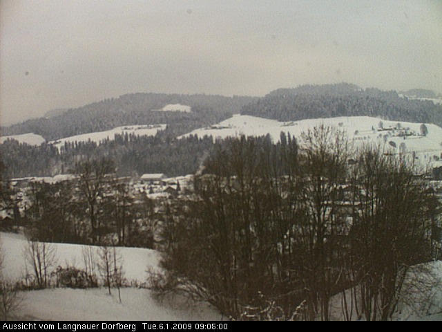 Webcam-Bild: Aussicht vom Dorfberg in Langnau 20090106-090500