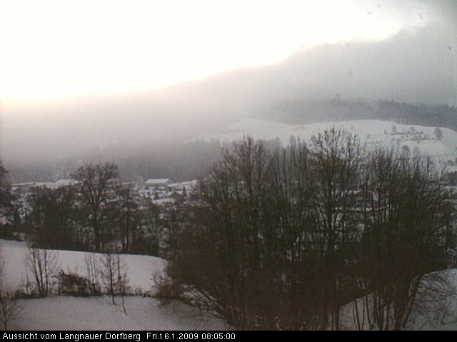 Webcam-Bild: Aussicht vom Dorfberg in Langnau 20090116-080500