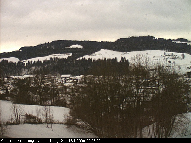 Webcam-Bild: Aussicht vom Dorfberg in Langnau 20090118-090500
