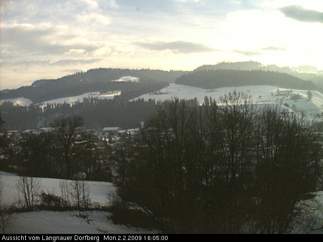 Webcam-Bild: Aussicht vom Dorfberg in Langnau 20090202-160500