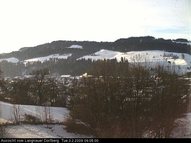 Webcam-Bild: Aussicht vom Dorfberg in Langnau 20090203-090500